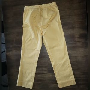 Hugo Buscati Pale Yellow Pants Size 6